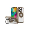 Mey İthalat®   iPhone 16 Pro Banza Magsafe Standlı Kapak - Kahverengi
