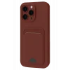Mey İthalat®   iPhone 16 Pro Kılıf Kelvin Kartvizitli Silikon - Bordo