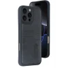 Mey İthalat®   iPhone 16 Pro Kılıf Sara Kartvizitli Deri Kılıf - Siyah