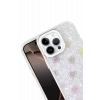 Mey İthalat®   iPhone 16 Pro Lumi Desenli Kapak - Beyaz