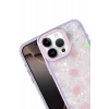Mey İthalat®   iPhone 16 Pro Lumi Desenli Kapak - Mor