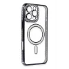Mey İthalat®   iPhone 16 Pro Max Kılıf Joke Simli Magneticsafe Kılıf - Gri