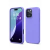 Mey İthalat®   iPhone 16 Pro Max Kılıf Nano içi Kadife Silikon - Lila