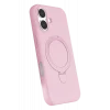 Mey İthalat®   iPhone 16 Regal Magsafe Standlı Kapak - Açık Pembe