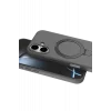 Mey İthalat®   iPhone 16 Regal Magsafe Standlı Kapak - Titan Gri