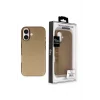 Mey İthalat®   iPhone 16 Wonder Deri Magsafe Kapak - Bronz