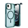 Mey İthalat®   iPhone 16E Flet Lens Magsafe Kapak - Koyu Yeşil