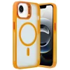 Mey İthalat®   iPhone 16E Flet Lens Magsafe Kapak - Turuncu