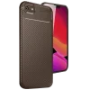 Mey İthalat®   iPhone 16E Kılıf Auto Focus Karbon Kapak - Kahverengi