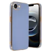 Mey İthalat®   iPhone 16E Kılıf Volet Silikon - Mavi