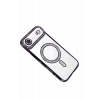 Mey İthalat®   iPhone 17 Air Joke Simli Magneticsafe Kılıf - Derin Mor