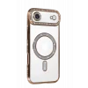 Mey İthalat®   iPhone 17 Air Joke Simli Magneticsafe Kılıf - Gold
