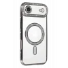 Mey İthalat®   iPhone 17 Air Joke Simli Magneticsafe Kılıf - Gümüş
