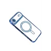 Mey İthalat®   iPhone 17 Air Joke Simli Magneticsafe Kılıf - Mavi