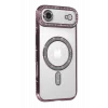 Mey İthalat®   iPhone 17 Air Joke Simli Magneticsafe Kılıf - Pembe