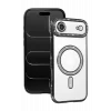 Mey İthalat®   iPhone 17 Air Joke Simli Magneticsafe Kılıf - Siyah