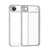 Mey İthalat®   iPhone 17 Air  Lensli Silikon - Gümüş