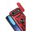 Mey İthalat®   iPhone 17 Air Pars Lens Yüzüklü Silikon - Kırmızı