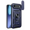 Mey İthalat®   iPhone 17 Air Pars Lens Yüzüklü Silikon - Lacivert