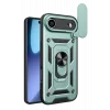 Mey İthalat®   iPhone 17 Air Pars Lens Yüzüklü Silikon - Yeşil