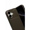Mey İthalat®   iPhone 17 Auto Focus Karbon Kapak - Kahverengi