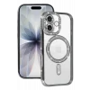 Mey İthalat®   iPhone 17 Joke Simli Magneticsafe Kılıf - Gümüş