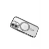 Mey İthalat®   iPhone 17 Joke Simli Magneticsafe Kılıf - Gümüş