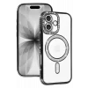 Mey İthalat®   iPhone 17 Joke Simli Magneticsafe Kılıf - Siyah
