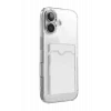 Mey İthalat®   iPhone 17 Kart Şeffaf Silikon - Şeffaf