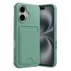 Mey İthalat®   iPhone 17 Kelvin Kartvizitli Silikon - Açık Yeşil