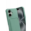 Mey İthalat®   iPhone 17 Kelvin Kartvizitli Silikon - Açık Yeşil