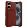 Mey İthalat®   iPhone 17 Kelvin Kartvizitli Silikon - Bordo
