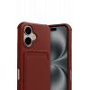 Mey İthalat®   iPhone 17 Kelvin Kartvizitli Silikon - Bordo