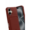 Mey İthalat®   iPhone 17 Kelvin Kartvizitli Silikon - Bordo