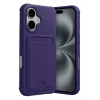 Mey İthalat®   iPhone 17 Kelvin Kartvizitli Silikon - Derin Mor
