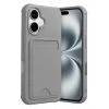 Mey İthalat®   iPhone 17 Kelvin Kartvizitli Silikon - Gri