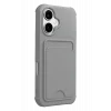 Mey İthalat®   iPhone 17 Kelvin Kartvizitli Silikon - Gri