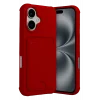Mey İthalat®   iPhone 17 Kelvin Kartvizitli Silikon - Kırmızı
