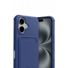 Mey İthalat®   iPhone 17 Kelvin Kartvizitli Silikon - Lacivert