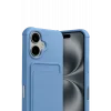 Mey İthalat®   iPhone 17 Kelvin Kartvizitli Silikon - Mavi