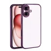 Mey İthalat®   iPhone 17  Lensli Silikon - Açık Mor
