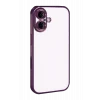 Mey İthalat®   iPhone 17  Lensli Silikon - Açık Mor