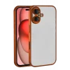 Mey İthalat®   iPhone 17  Lensli Silikon - Turuncu