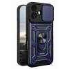 Mey İthalat®   iPhone 17 Pars Lens Yüzüklü Silikon - Lacivert