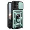 Mey İthalat®   iPhone 17 Pars Lens Yüzüklü Silikon - Yeşil