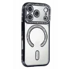 Mey İthalat®   iPhone 17 Pro Joke Simli Magneticsafe Kılıf - Siyah