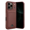 Mey İthalat®   iPhone 17 Pro Kelvin Kartvizitli Silikon - Bordo