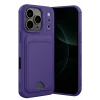Mey İthalat®   iPhone 17 Pro Kelvin Kartvizitli Silikon - Derin Mor