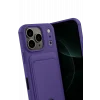Mey İthalat®   iPhone 17 Pro Kelvin Kartvizitli Silikon - Derin Mor
