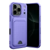 Mey İthalat®   iPhone 17 Pro Kelvin Kartvizitli Silikon - Lila